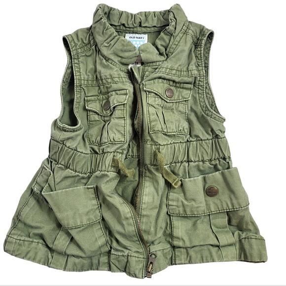 Old Navy Other - *4/$30* Old Navy Utility Vest Green 18-24M
